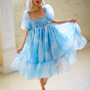 [SOLD] Selkie Head in the Clouds french puff dress (NWT)
